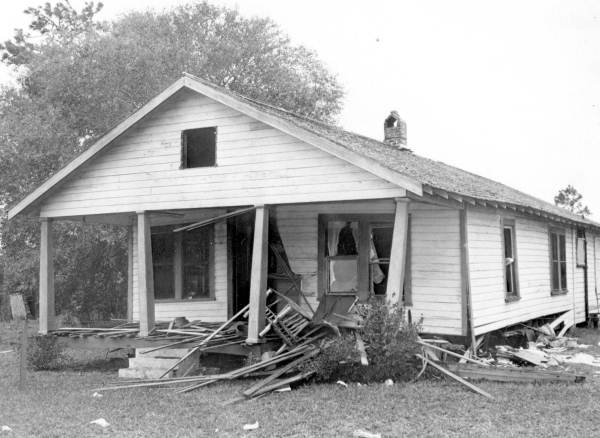 The home of Harry T. and Harriette Moore in Mims, Florida, where the Christmas 1951 bombing occurred.