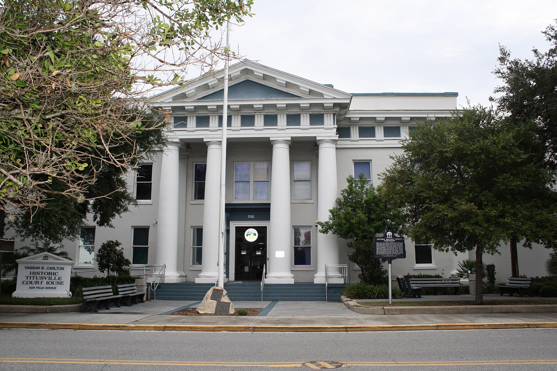 The historic Titusville courthouse.