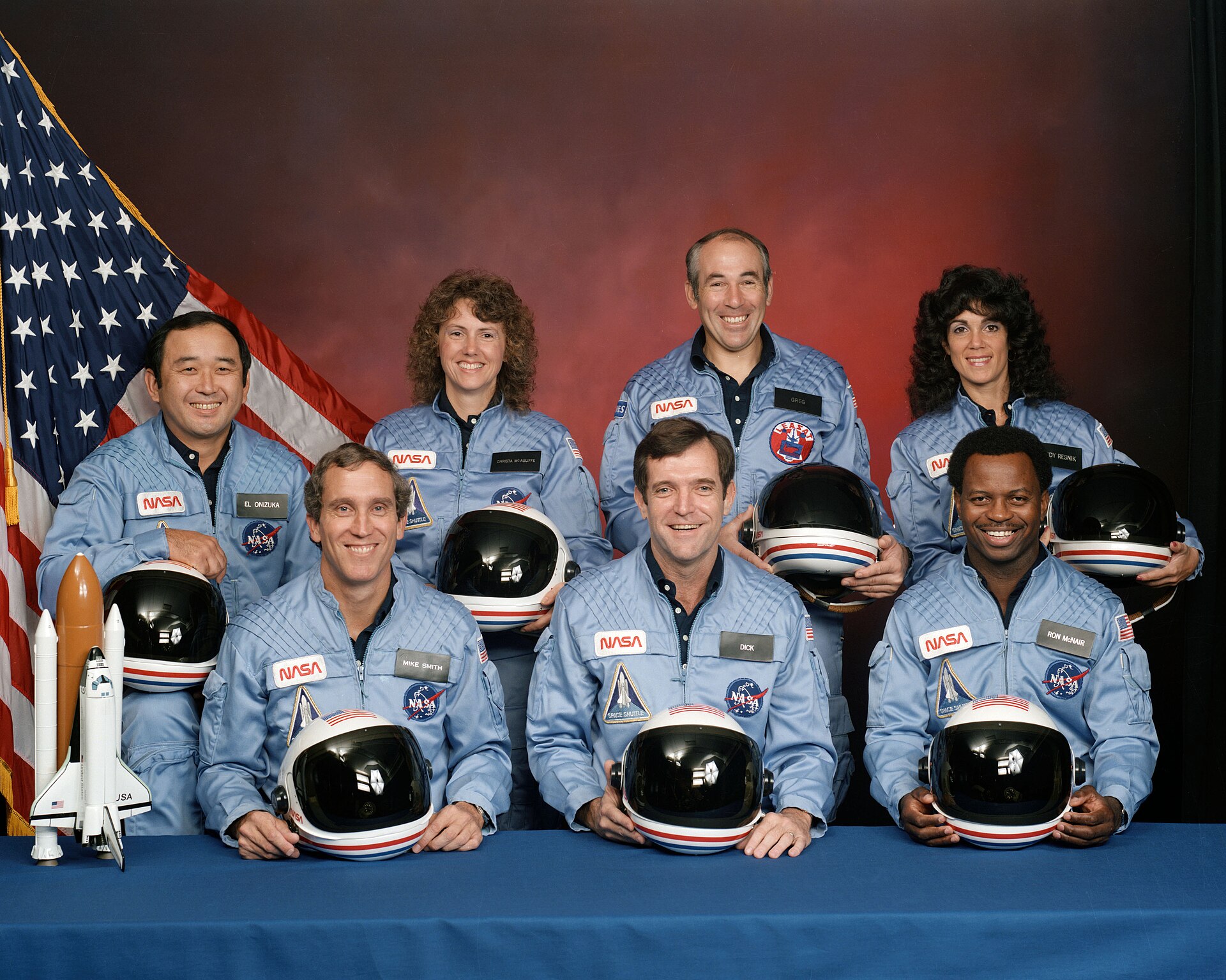 Crew of STS-51-L, the January 28, 1986 Challenger mission.